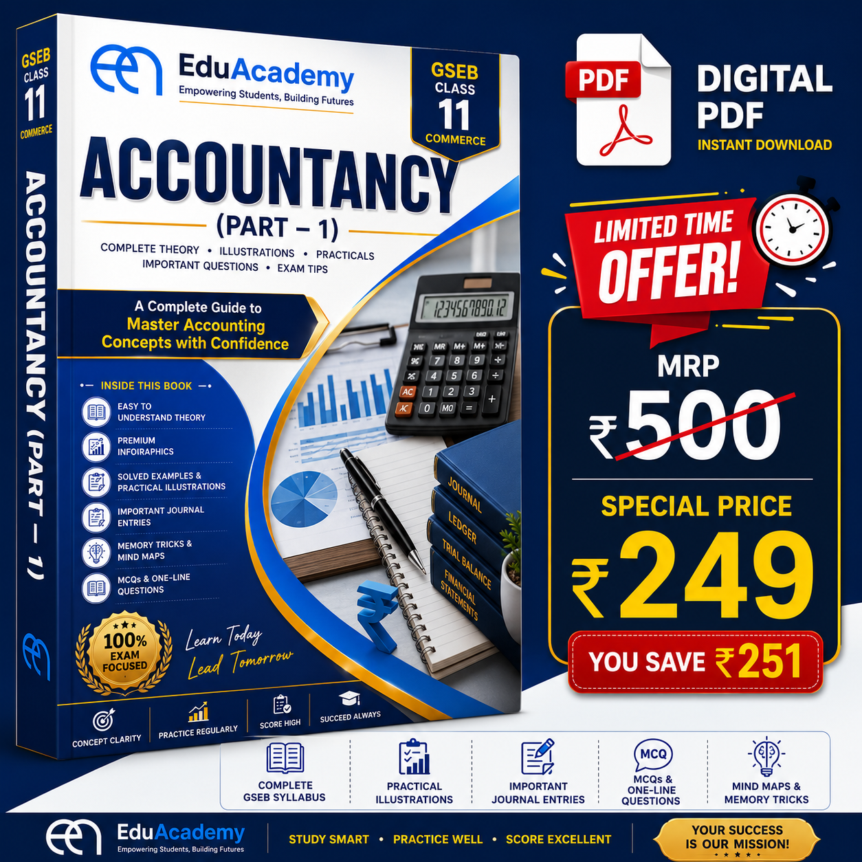 GSEB Class 11 Accounts Part 1 Premium Solved Digest
